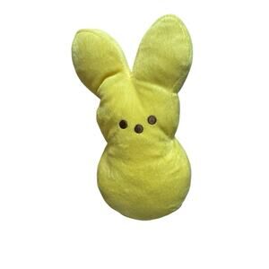 Just Born Peeps Yellow Bunny Plush Marshmallow Easter 10" Stuffed Animal Toy